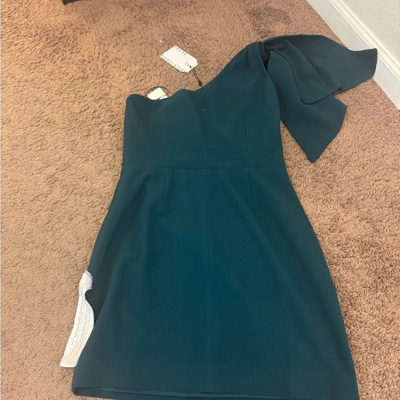 Dress the Population Tiff Dress in Dark Green One Should Mini M NEW - Picture 4 of 10